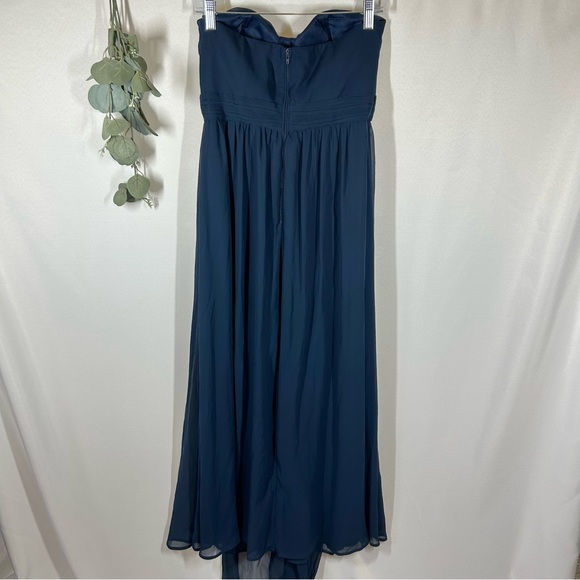Birdy Gray | Navy Blue Bridesmaid Dress Convertible Size Medium - Picture 10 of 15